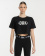 LUNA CROP T-SHIRT WOMEN črna