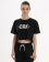 LUNA CROP T-SHIRT WOMEN črna